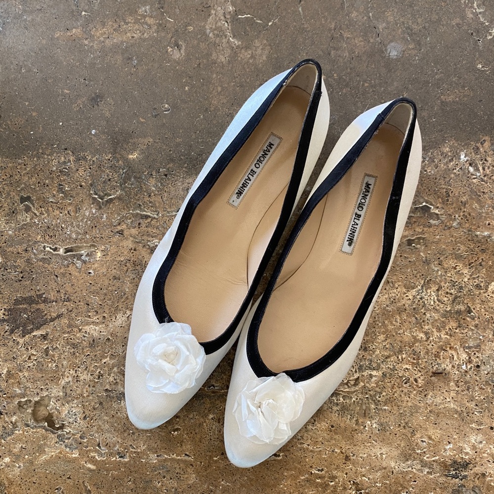 Manolo Blahnik Floral Flats 41 EU/10 US